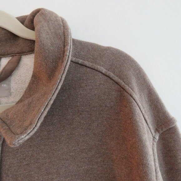 EVERLANE The French Terry Chore Jacket in Overcast Brown - Men's Size XXL - Picture 5 of 15